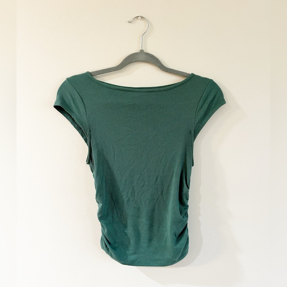 Wild Fable Green Ribbed T-Shirt